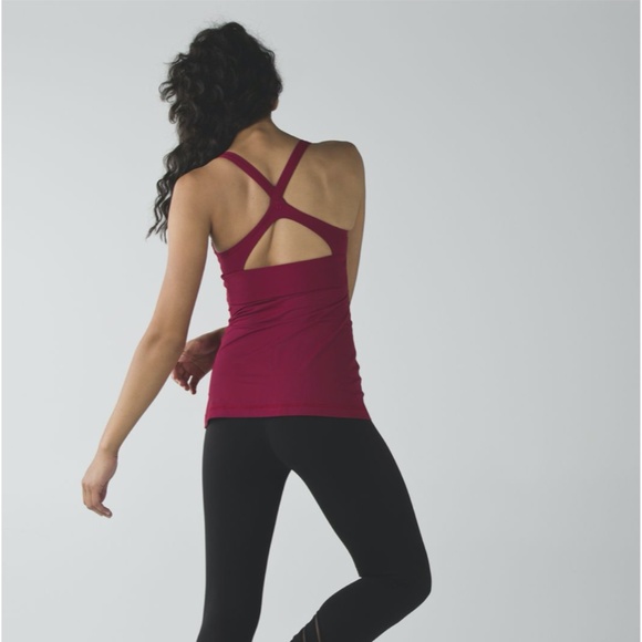 Lululemon Wrap It Up Tank in Cranberry Size 10 - Picture 2 of 10